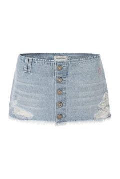 Pink crush denim skirt - threetimes