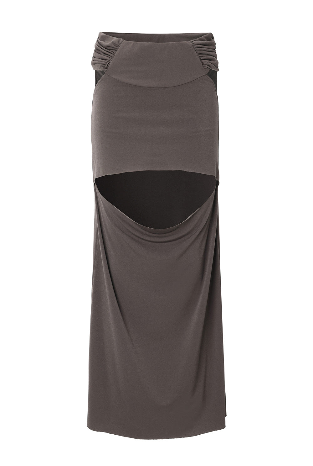 Rough drape skirt - threetimes