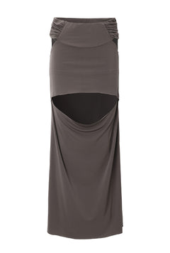 Rough drape skirt - threetimes