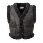 Curly fur vest - threetimes