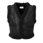 Curly fur vest - threetimes