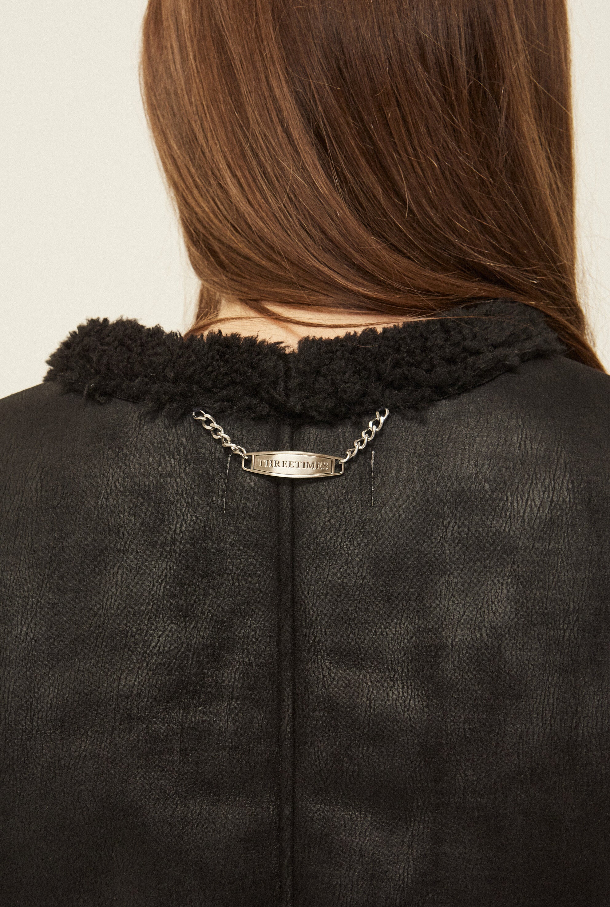 Curly fur vest - threetimes