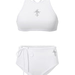 Cross tattoo tank bikini - threetimes
