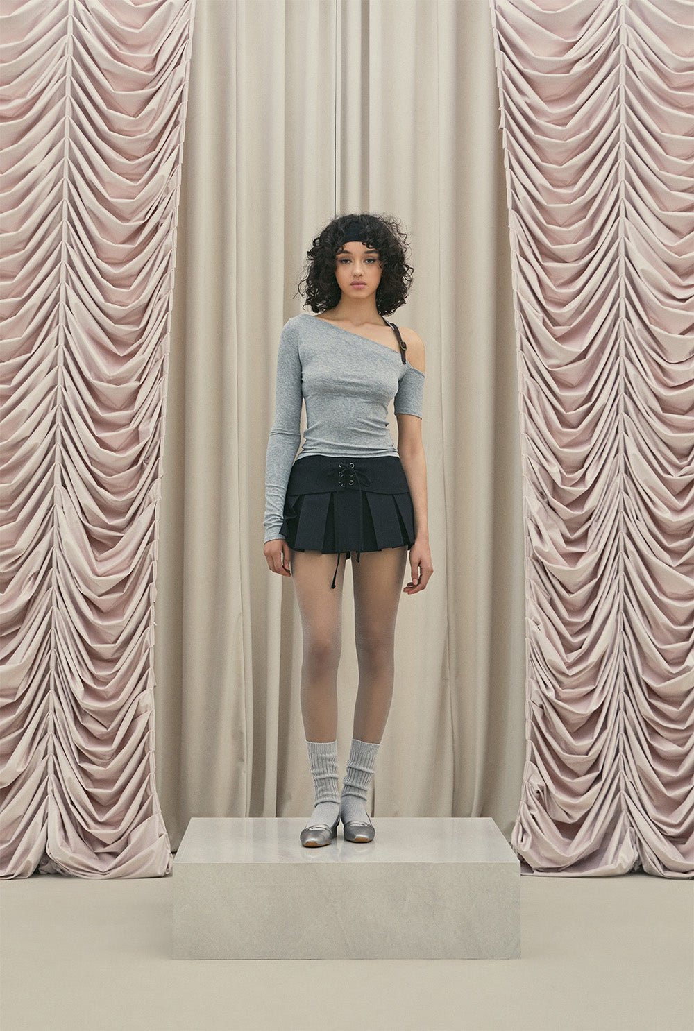 Layered belt skirt - threetimes