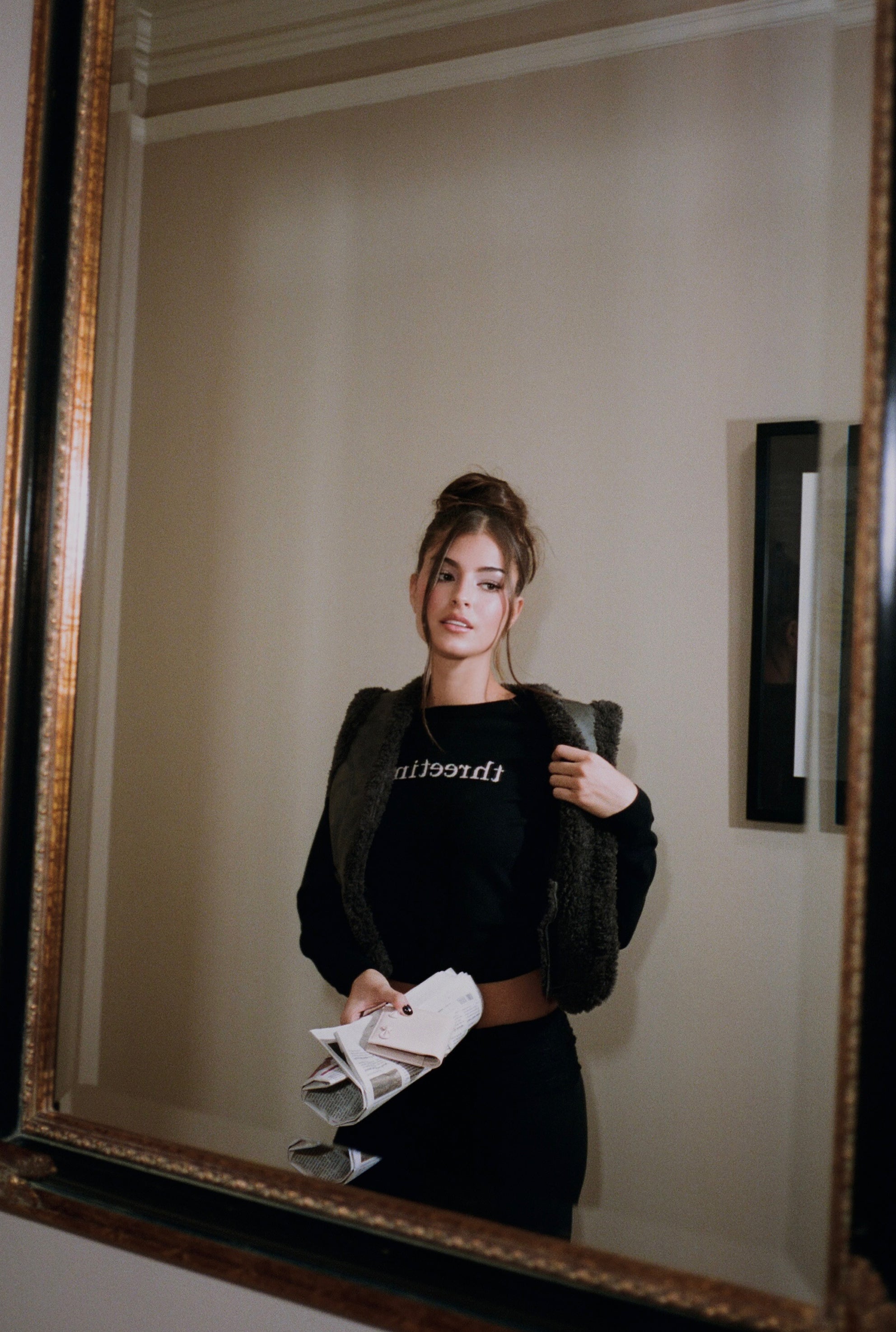 Curly fur vest - threetimes