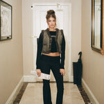 Curly fur vest - threetimes