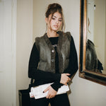 Curly fur vest - threetimes