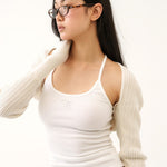 Jewel cross back tank top - threetimes