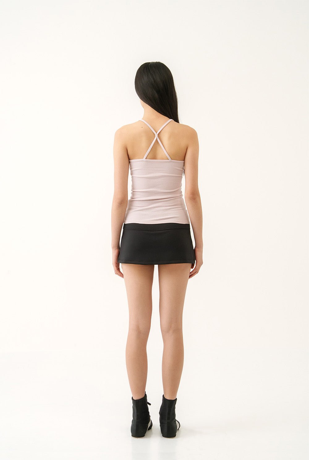Jewel cross back tank top - threetimes