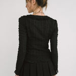 [releasing 12.09 12pm KST] Snow ruffle top - threetimes