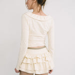 [releasing 12.09 12pm KST] Lolly picot skirt - threetimes
