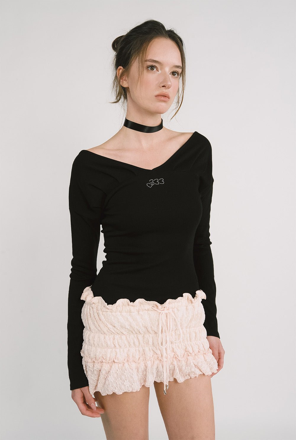 [releasing 12.09 12pm KST] Rose jewel top - threetimes