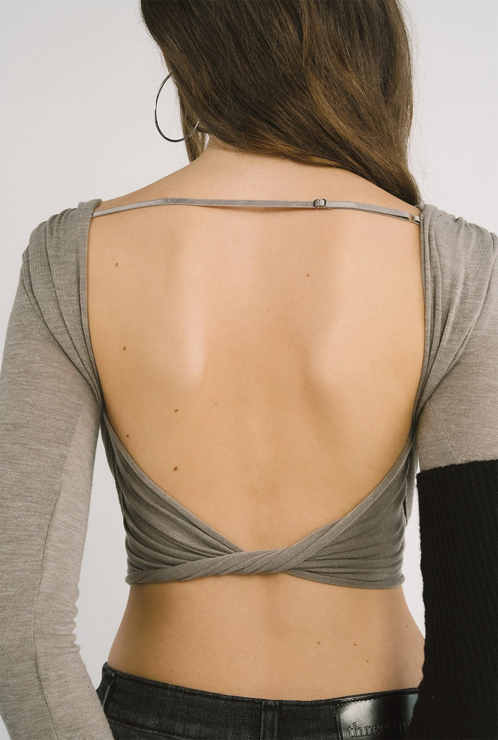 5501 Bootcut black jeans - threetimes