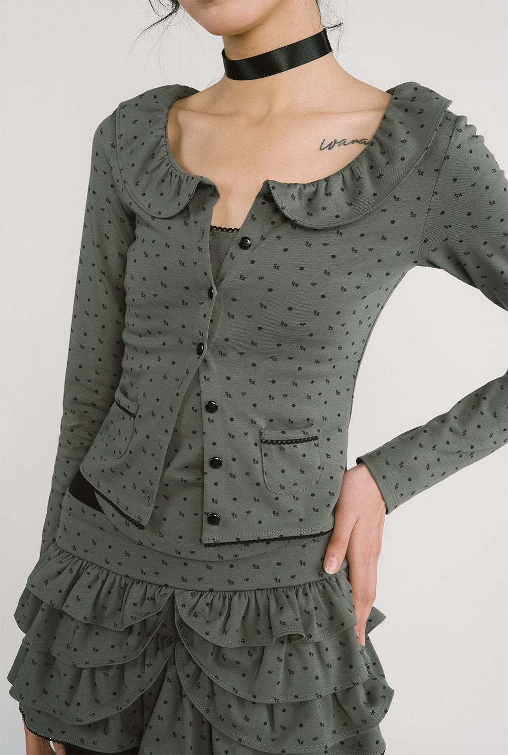 [releasing 12.09 12pm KST] Lolly picot skirt - threetimes