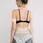 [releasing 12.09 12pm KST] Lace drape top - threetimes