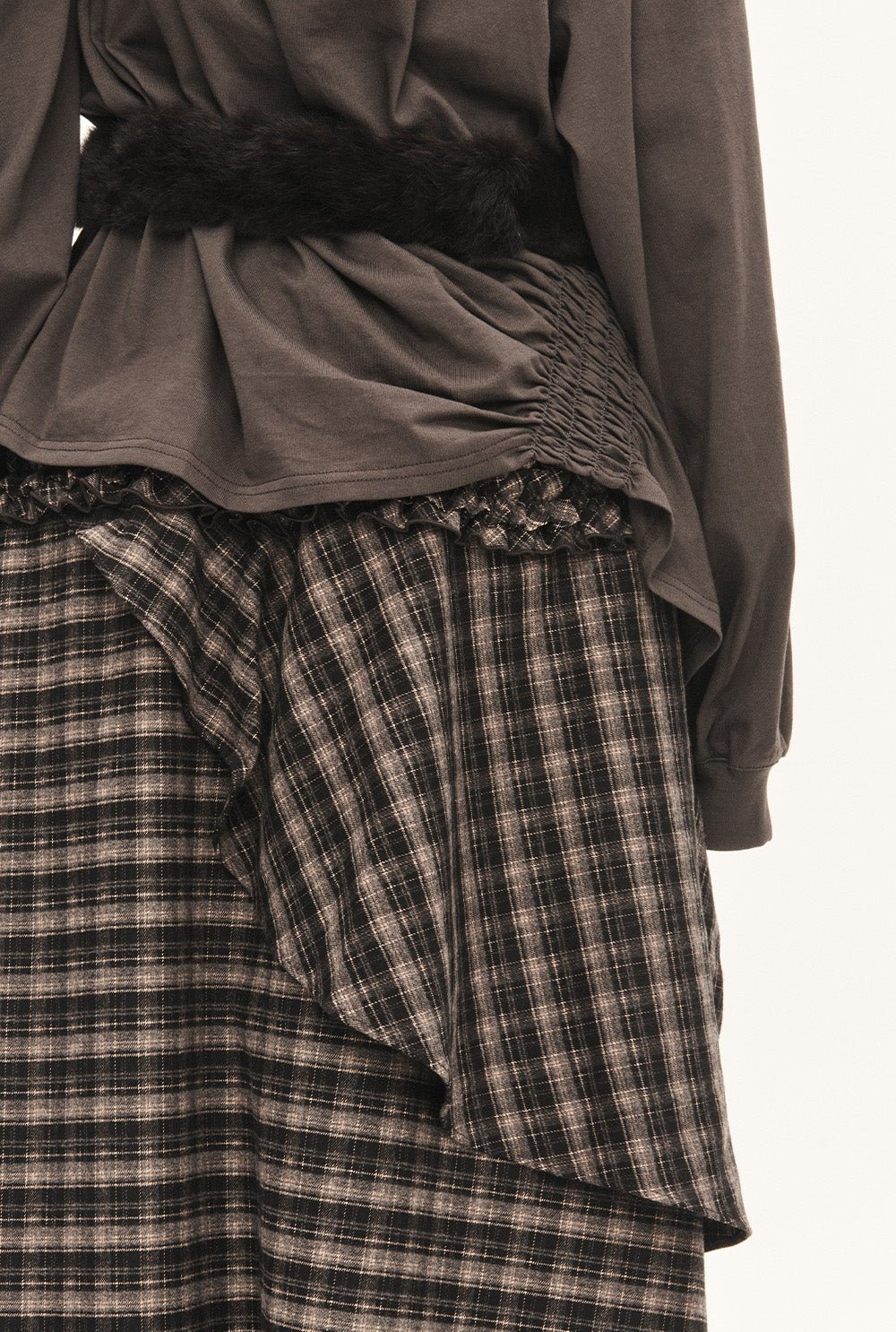 [releasing 09.18 12pm KST] Tartan soup skirt - threetimes