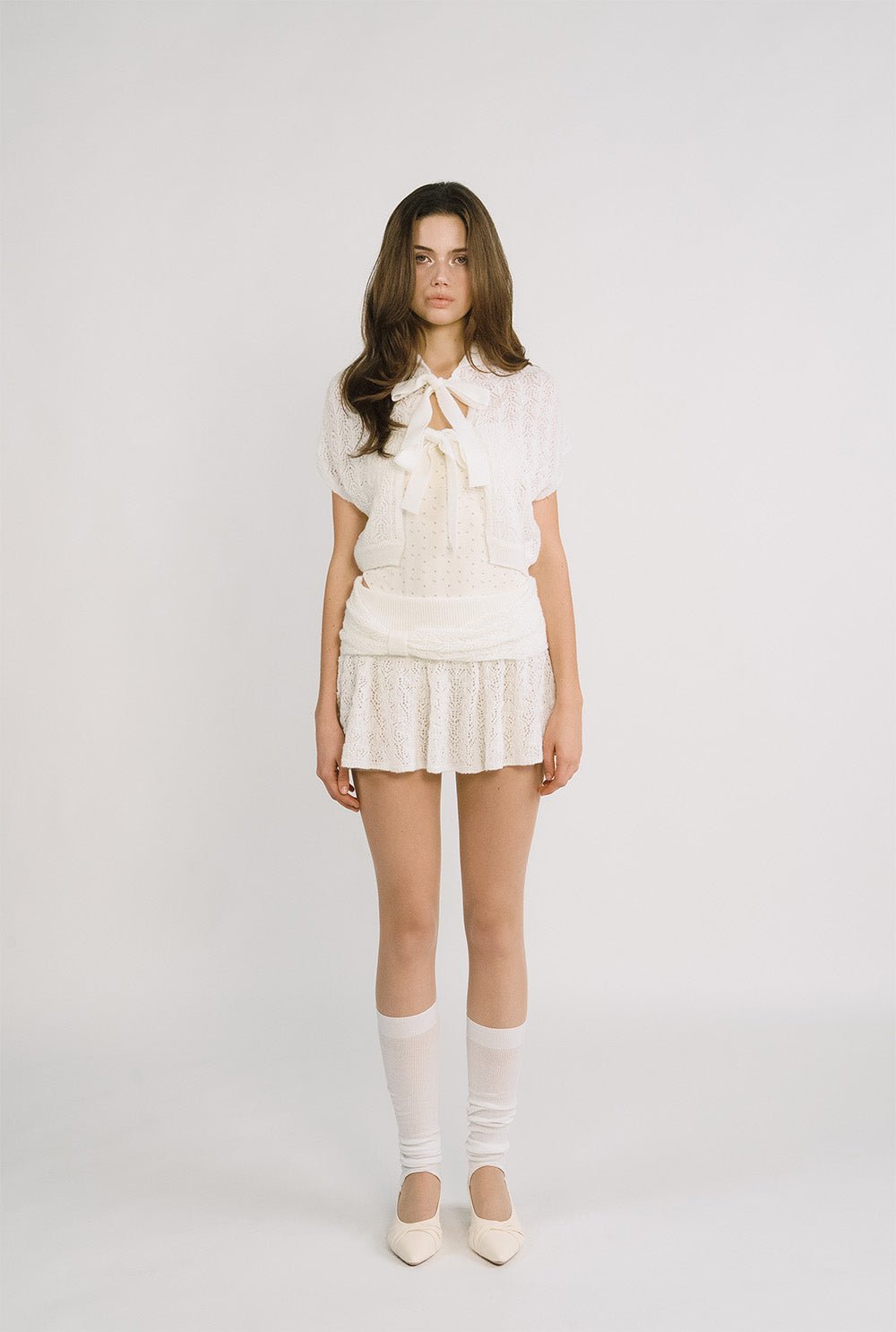 [releasing 12.09 12pm KST] Ribbon bouquet skirt - threetimes