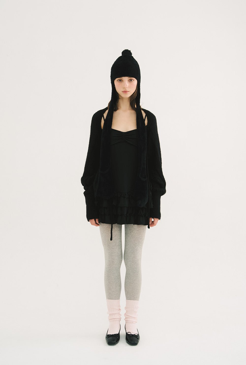 [releasing 10.30 12pm KST] Creamy knit bolero - threetimes