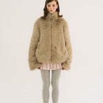 [releasing 10.30 12pm KST] Brownie zip - up fur jacket - threetimes