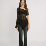 [releasing 12.09 12pm KST] Lace drape top - threetimes