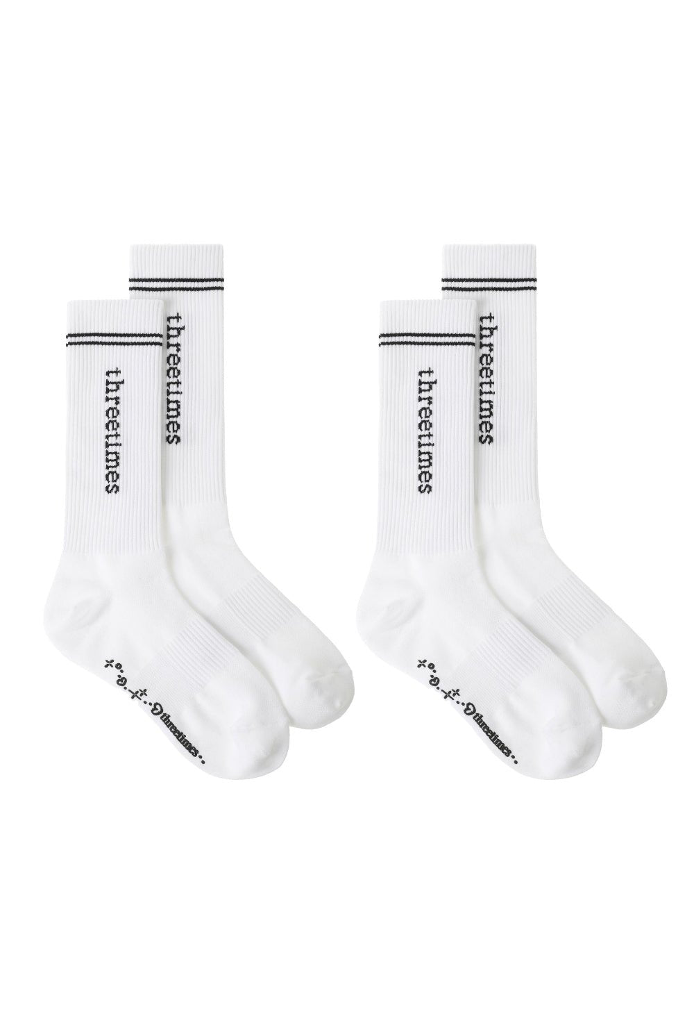 2 pack sports non - slip socks - threetimes