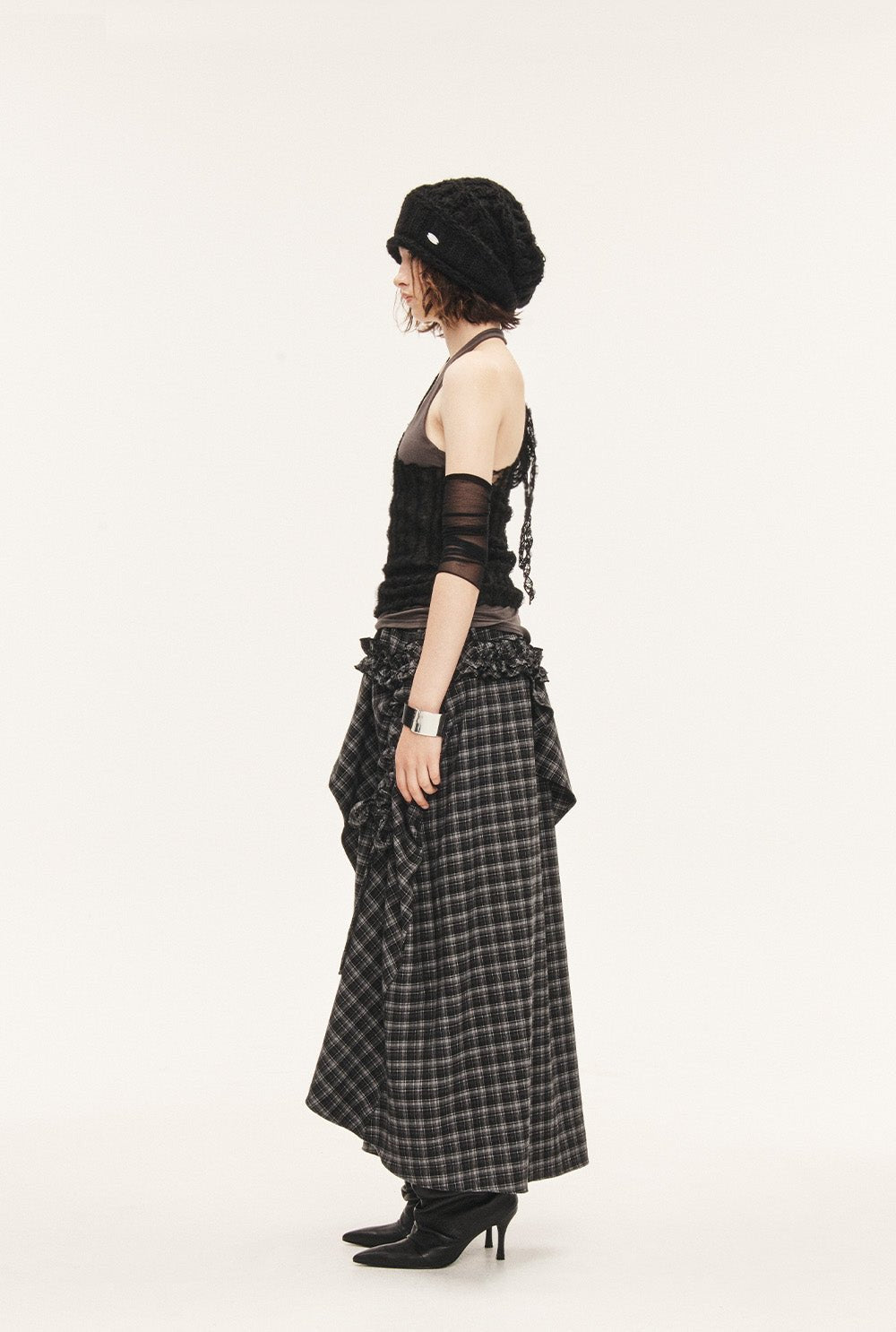[releasing 09.18 12pm KST] Tartan soup skirt - threetimes