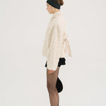 [releasing 10.30 12pm KST] Ribbon tie fur jacket - threetimes