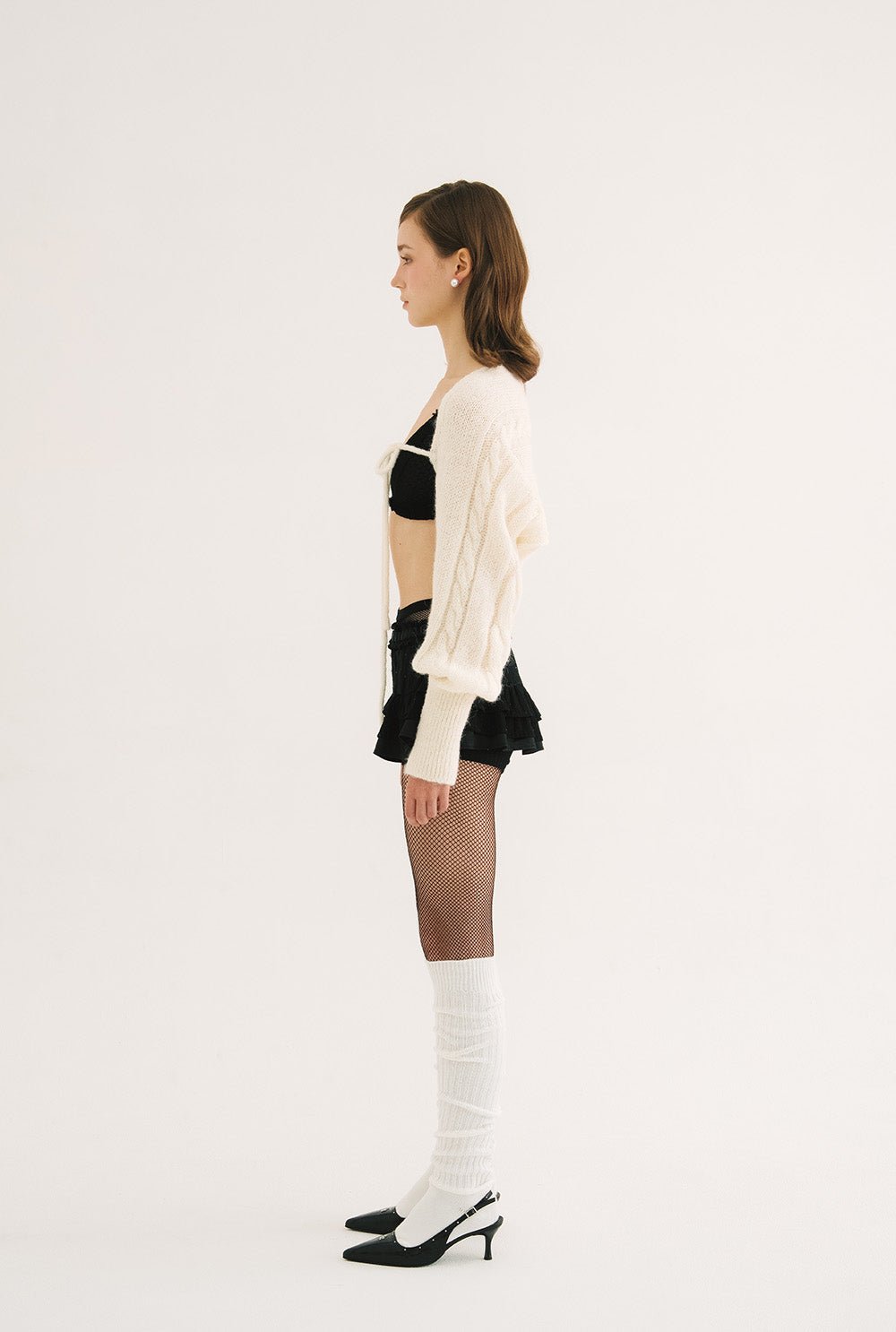 [releasing 10.30 12pm KST] Creamy knit bolero - threetimes