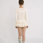 [releasing 12.09 12pm KST] Lolly picot skirt - threetimes