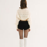 [releasing 10.30 12pm KST] Creamy knit bolero - threetimes