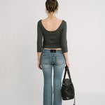 [releasing 12.09 12pm KST] Ava bootcut jeans - threetimes