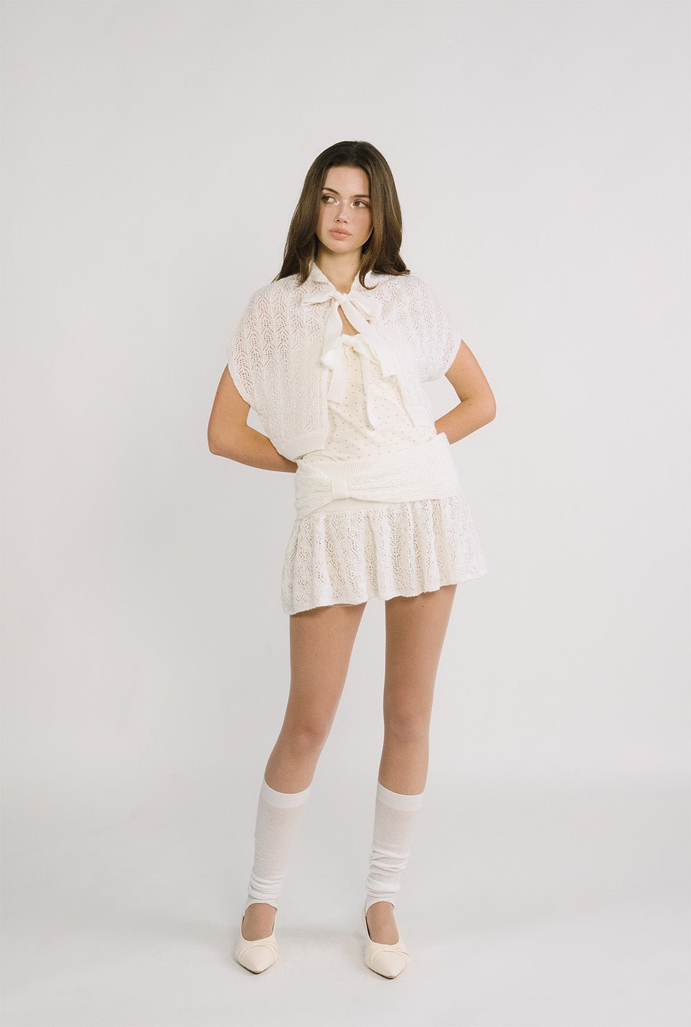 [releasing 12.09 12pm KST] Ribbon cape cardigan - threetimes