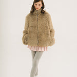 [releasing 10.30 12pm KST] Brownie zip - up fur jacket - threetimes