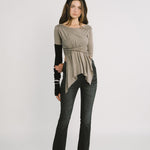 5501 Bootcut black jeans - threetimes