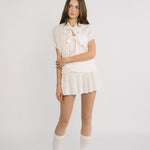 [releasing 12.09 12pm KST] Ribbon bouquet skirt - threetimes