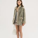 [releasing 10.30 12pm KST] Angelic fur jacket - threetimes