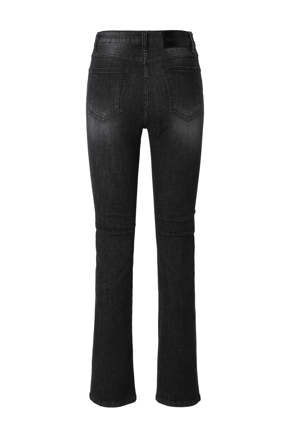 5501 Bootcut black jeans - threetimes