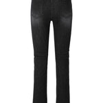 5501 Bootcut black jeans - threetimes