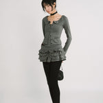 [releasing 12.09 12pm KST] Lolly picot cardigan - threetimes