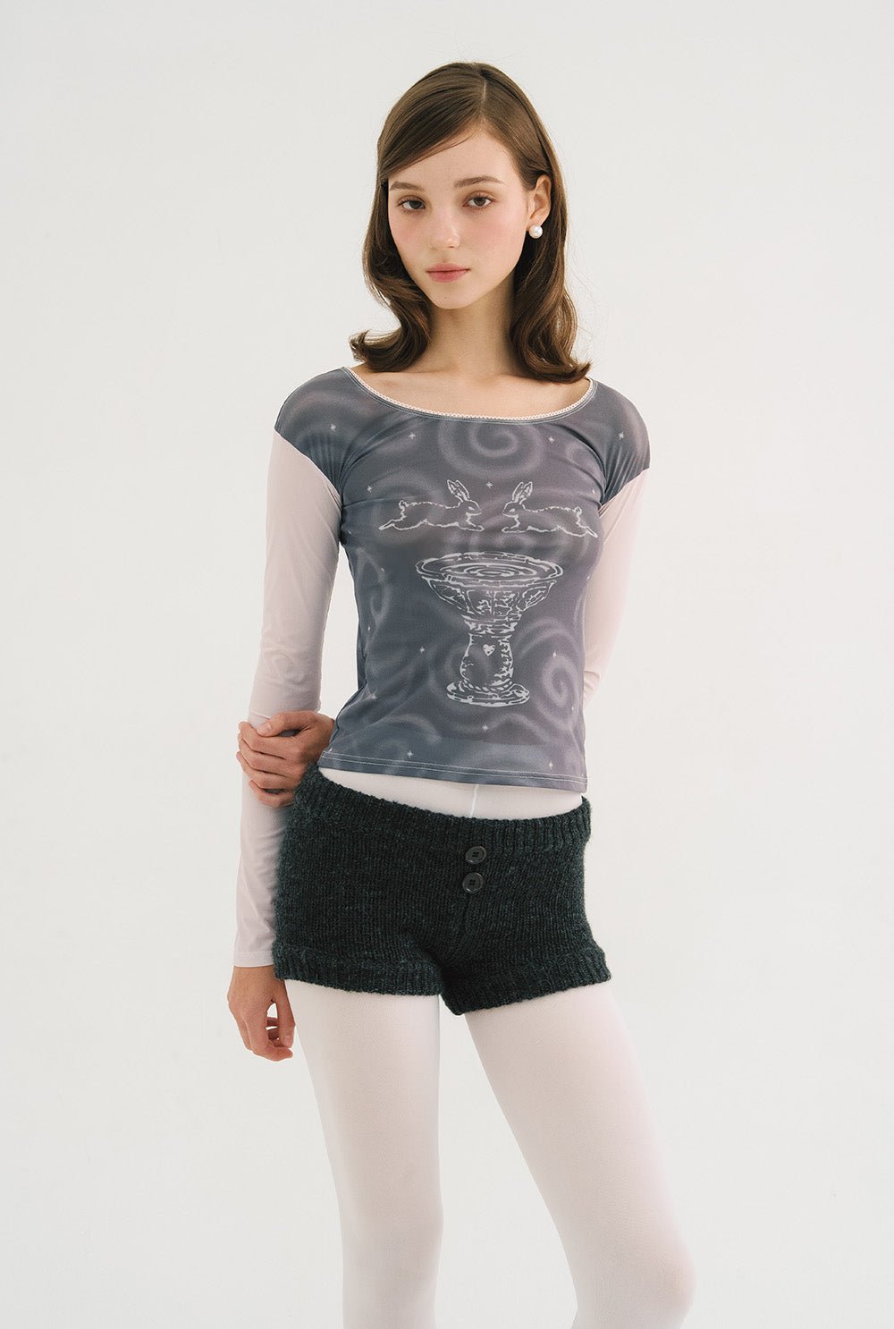 [releasing 10.30 12pm KST] Bunny star tee - threetimes