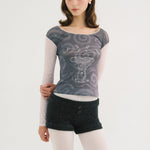 [releasing 10.30 12pm KST] Bunny star tee - threetimes