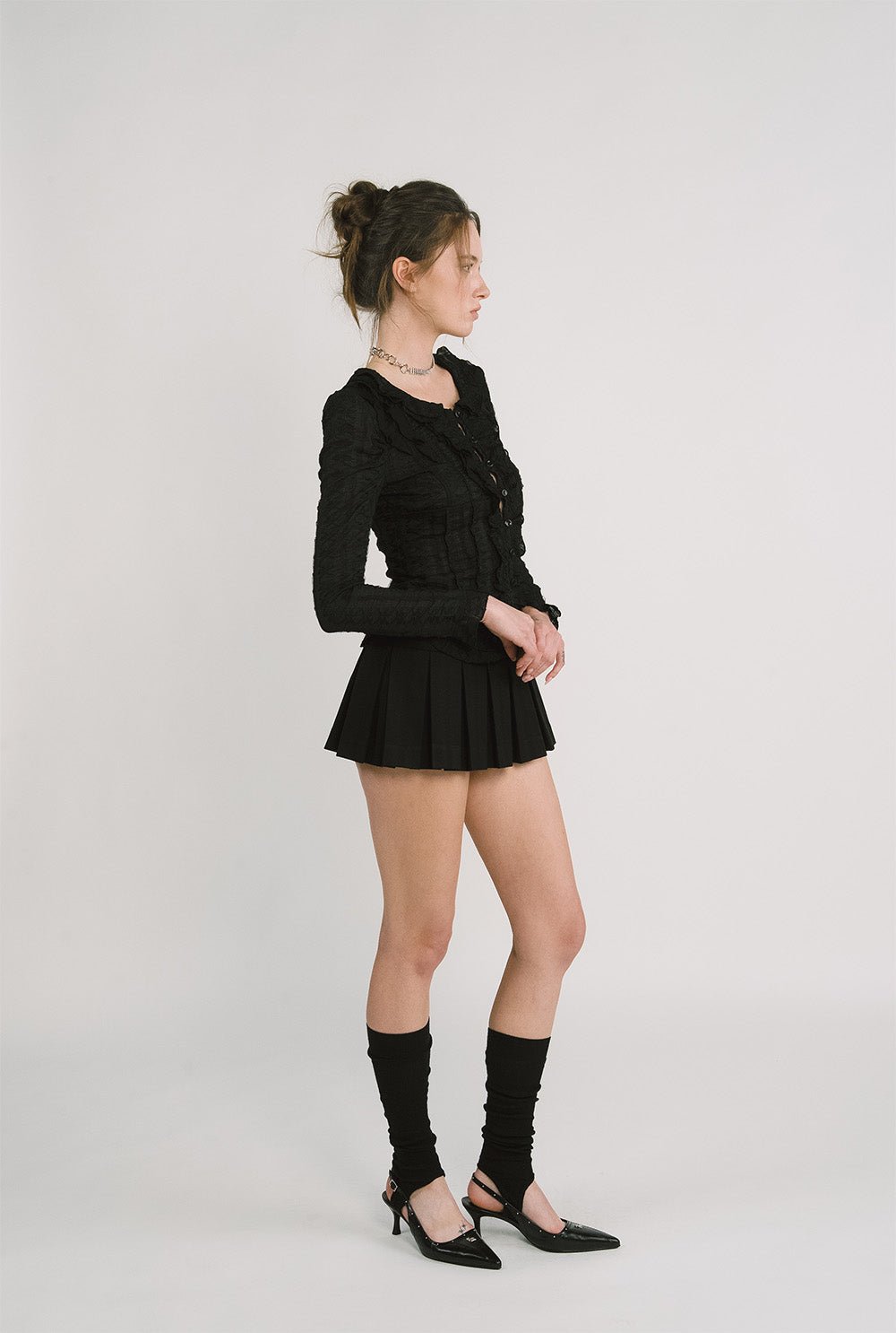 [releasing 12.09 12pm KST] Snow ruffle top - threetimes