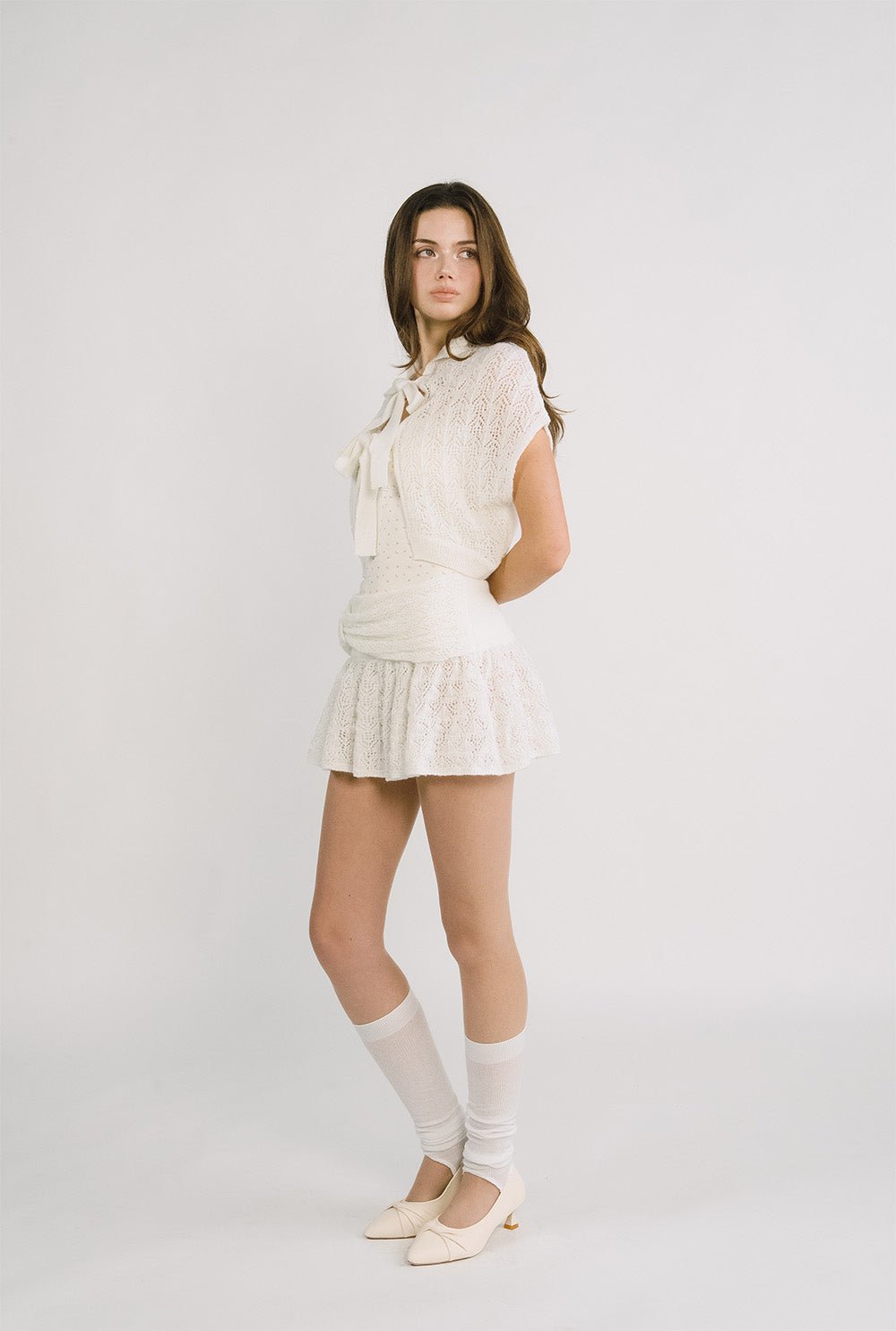 [releasing 12.09 12pm KST] Ribbon bouquet skirt - threetimes