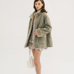 [releasing 10.30 12pm KST] Angelic fur jacket - threetimes