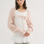 [releasing 10.30 12pm KST] Creamy knit bolero - threetimes