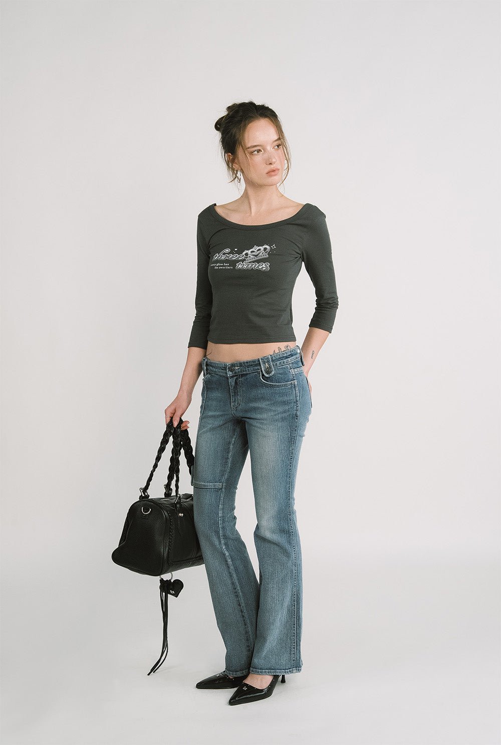 [releasing 12.09 12pm KST] Ava bootcut jeans - threetimes