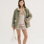 [releasing 10.30 12pm KST] Angelic fur jacket - threetimes