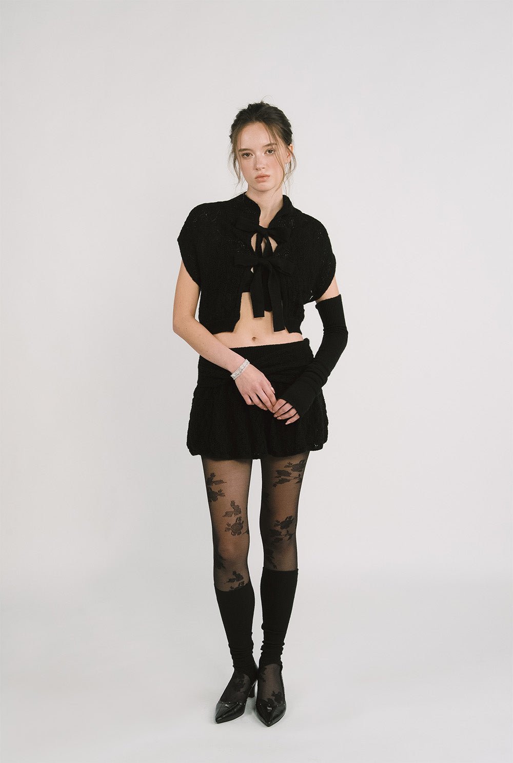 [releasing 12.09 12pm KST] Ribbon bouquet skirt - threetimes