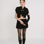 [releasing 12.09 12pm KST] Ribbon cape cardigan - threetimes