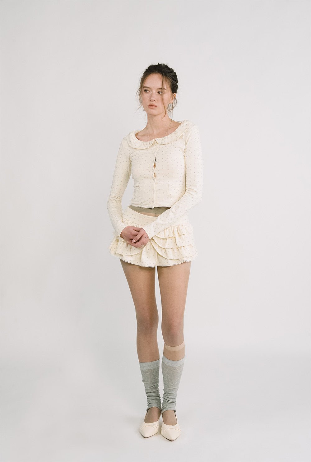 [releasing 12.09 12pm KST] Lolly picot skirt - threetimes